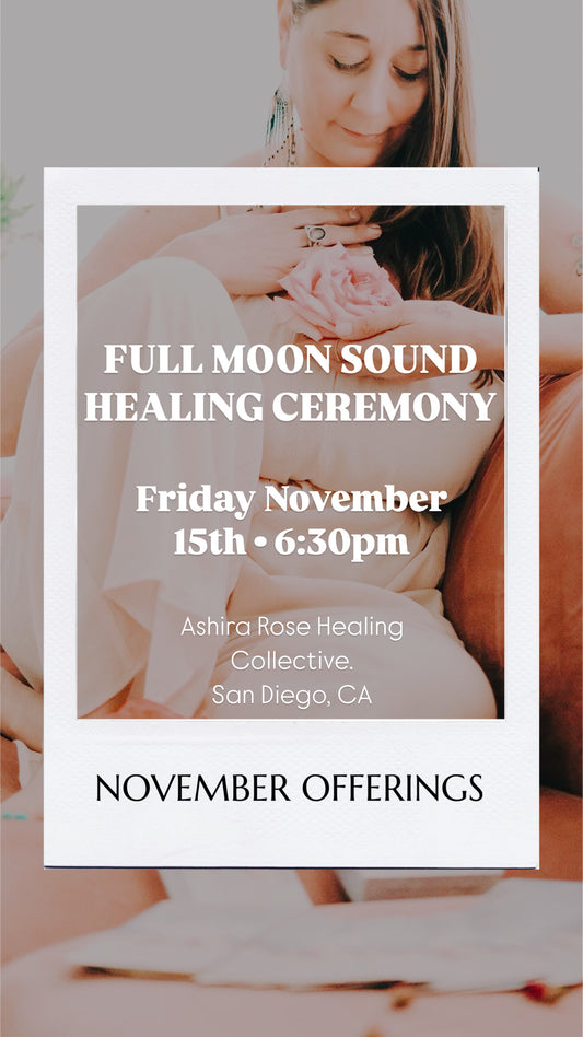 Friday 11/15 FULL MOON Sound Healing Journey✨